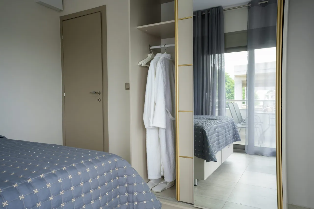 Bedroom two wardrobe and dressing area